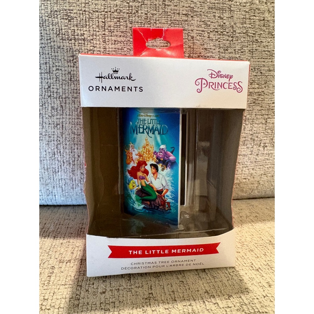 Hallmark Disney The Little Mermaid VHS Tape Christmas Ornament 2HCM9025 Ariel